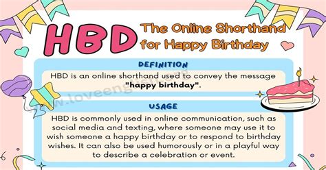 what does hbd stand for in texting